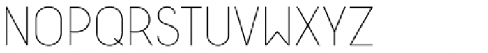 Liberal Condensed Ultralight Font UPPERCASE