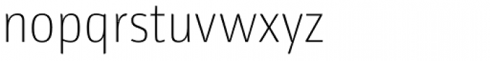 Libre ExtraLight Font LOWERCASE