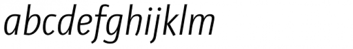 Libre Pro SemiLight Italic Font LOWERCASE