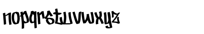 Lickos Graffiti Regular Font LOWERCASE