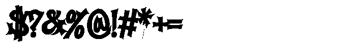 Lidakz One Bold Font OTHER CHARS