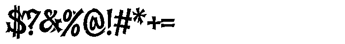 Lidakz One Regular Font OTHER CHARS