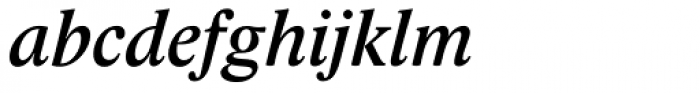 Lido STF Medium Italic Font LOWERCASE