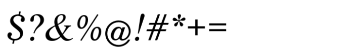 Life EF Regular Italic Font OTHER CHARS