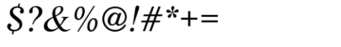 Life Std Regular Italic Font OTHER CHARS