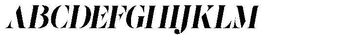 Lifestyle Icons Bold Slanted Font UPPERCASE