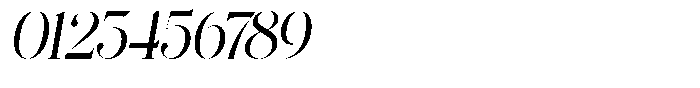 Lifestyle Icons Light Slanted Font OTHER CHARS