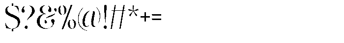 Lifestyle Icons Light Font OTHER CHARS