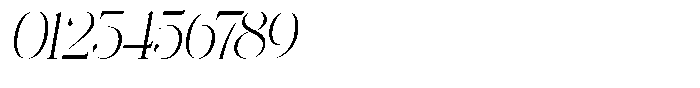 Lifestyle Icons Thin Slanted Font OTHER CHARS