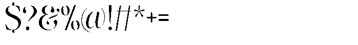 Lifestyle Icons Variable Thin Font OTHER CHARS