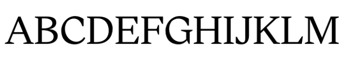 Ligaturess Serif Regular Font UPPERCASE