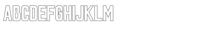 Light Sport Outline Font UPPERCASE
