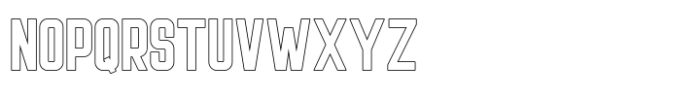 Light Sport Outline Font UPPERCASE