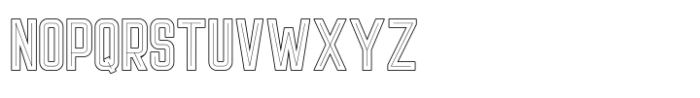 Light Sport Outline Font LOWERCASE