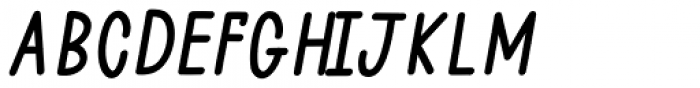 Light Up Black Italic Font UPPERCASE