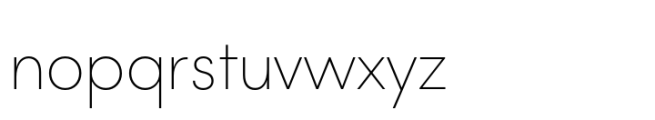 Lightbox 21 Thin Font LOWERCASE