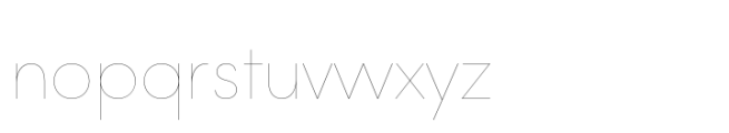 Lightbox 21 Ultra Light Font LOWERCASE