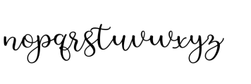 Lighting Start 1 Script Font LOWERCASE