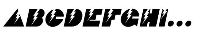 Lightning Deco JNL Oblique FONT