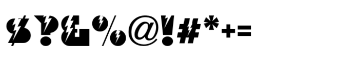 Lightning Deco JNL Regular Font OTHER CHARS