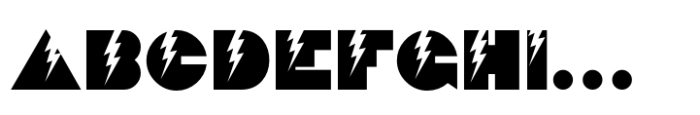 Lightning Deco JNL Regular Font UPPERCASE