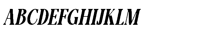 Lignis Italic Font UPPERCASE