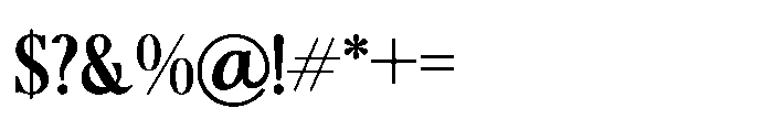Lignis Regular Font OTHER CHARS