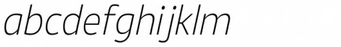 Ligurino Cond ExtraLight Italic Font LOWERCASE
