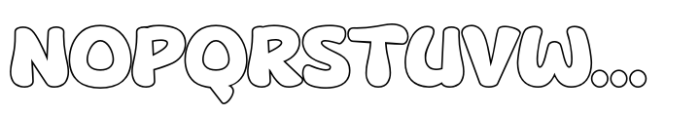 Likefu Outline Font UPPERCASE