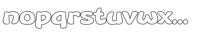Likefu Outline Font LOWERCASE