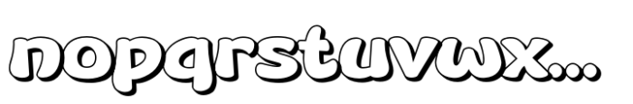 Likefu Shadow Font LOWERCASE