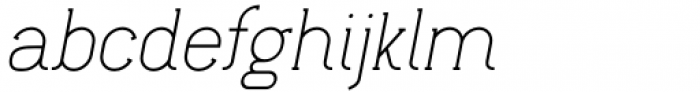 Lilette Italic Font LOWERCASE