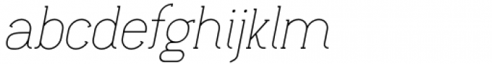 Lilette Light Italic Font LOWERCASE