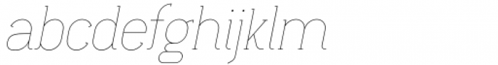 Lilette Ultra Light Italic Font LOWERCASE
