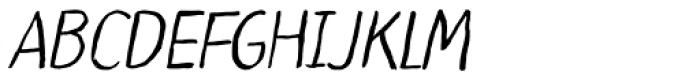 LiliRun Italic Font LOWERCASE