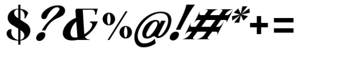Liliane Classe Black Italic Font OTHER CHARS