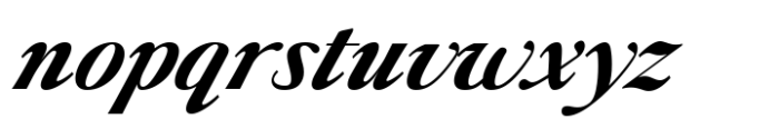 Liliane Classe Bold Italic Font LOWERCASE