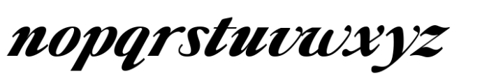 Liliane Classe Extra Bold Italic Font LOWERCASE