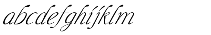 Liliane Classe Light Italic Font LOWERCASE