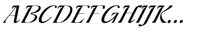 Liliane Classe Medium Italic Font UPPERCASE