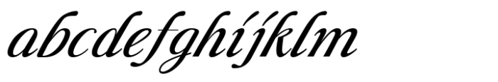 Liliane Classe Medium Italic Font LOWERCASE