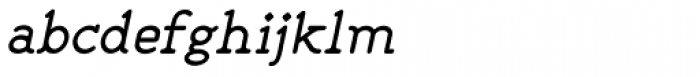 Liliming Italic Font LOWERCASE