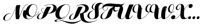 Lilith Script Pro Black Font UPPERCASE