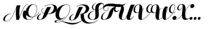 Lilith Script Pro Bold Font UPPERCASE
