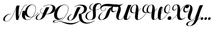 Lilith Script Pro Medium Font UPPERCASE