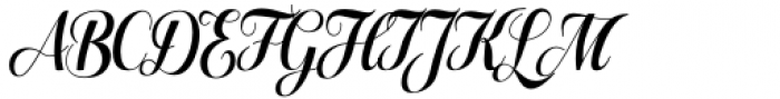 Lilith Script Pro Narrow Regular Font UPPERCASE