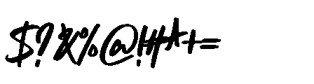 Lill Savages Font OTHER CHARS