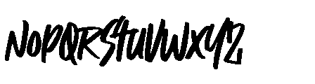 Lill Savages Font LOWERCASE