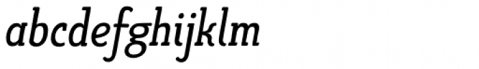 Limes Slab Italic Font LOWERCASE