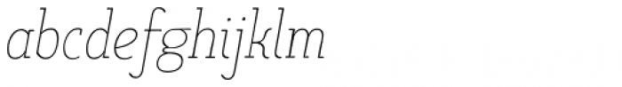 Limes Slab Thin Italic Font LOWERCASE